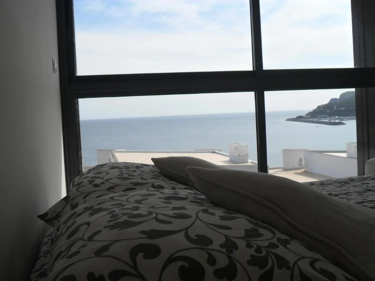 Vista do quarto para o mar